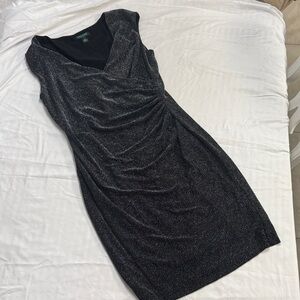 Lauren Ralph Lauren Shimmering Black Mini Dress